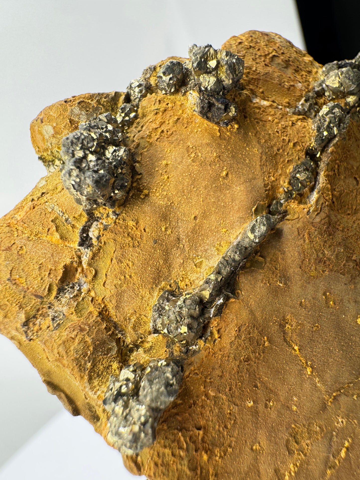 Pyrite on Limonite Matrix - Kharan, Baluchistan Province, Pakistan.