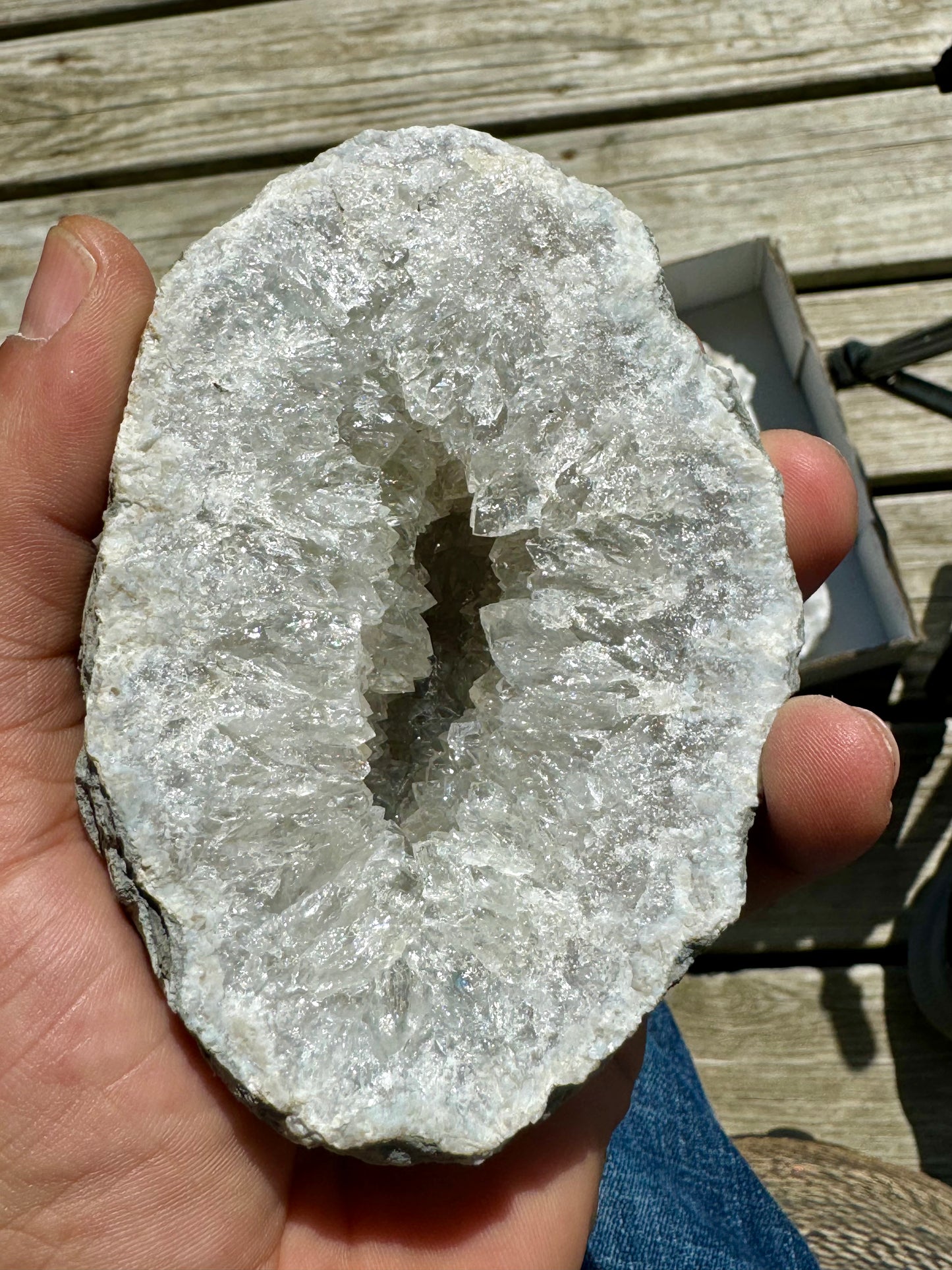 8pc, Half Keokuk Geodes.