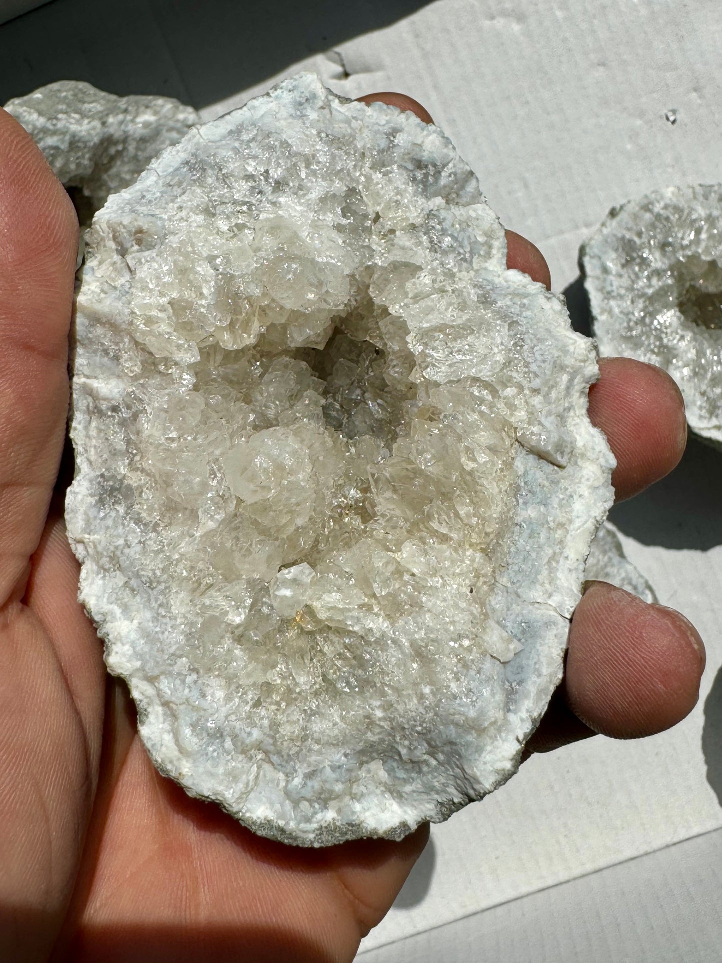 8pc, Half Keokuk Geodes.