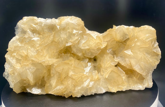 XL and Rare Yellow Calcite on Black Sphalerite Matrix.