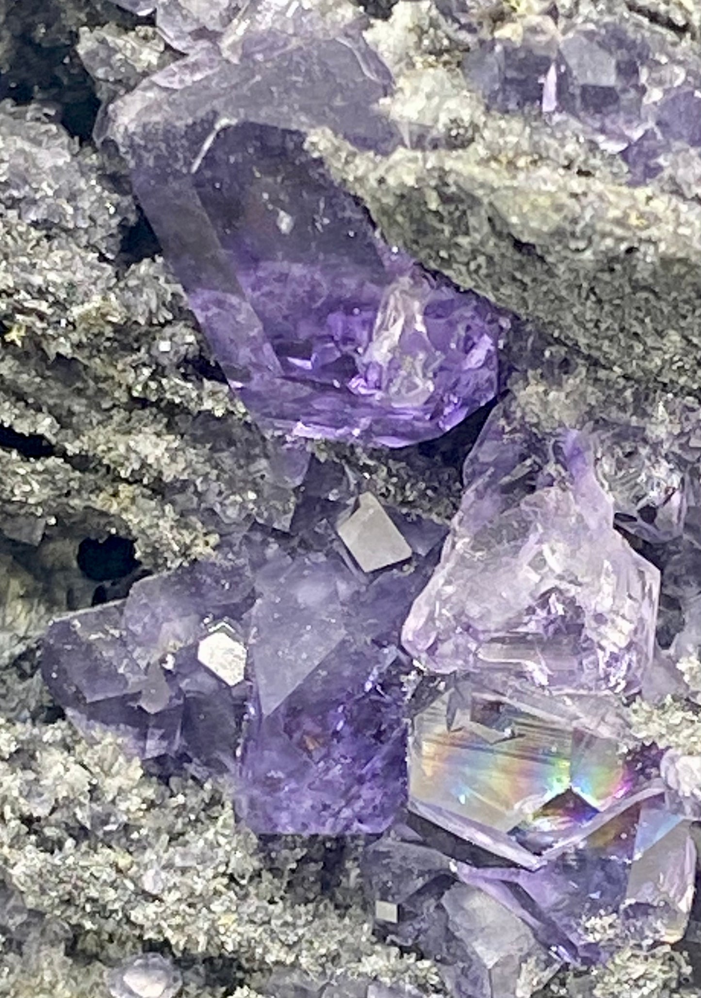 Tanzanite Fluorite on Matrix