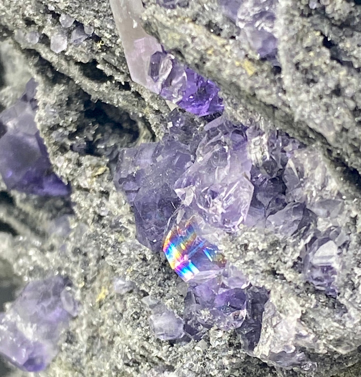 Tanzanite Fluorite on Matrix