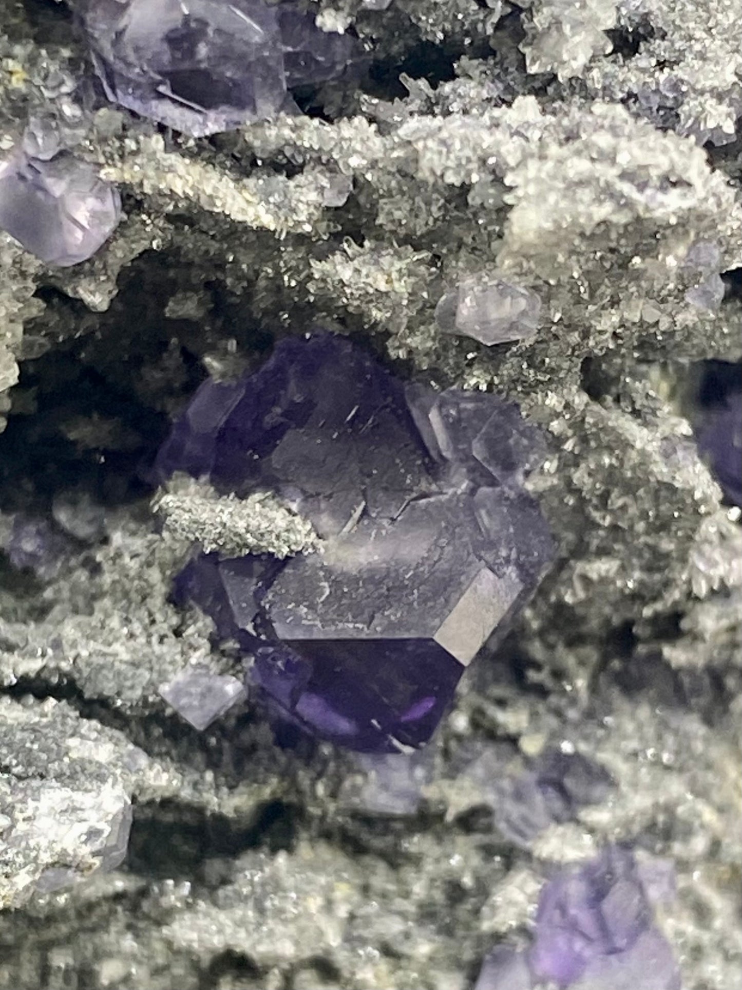 Tanzanite Fluorite on Matrix