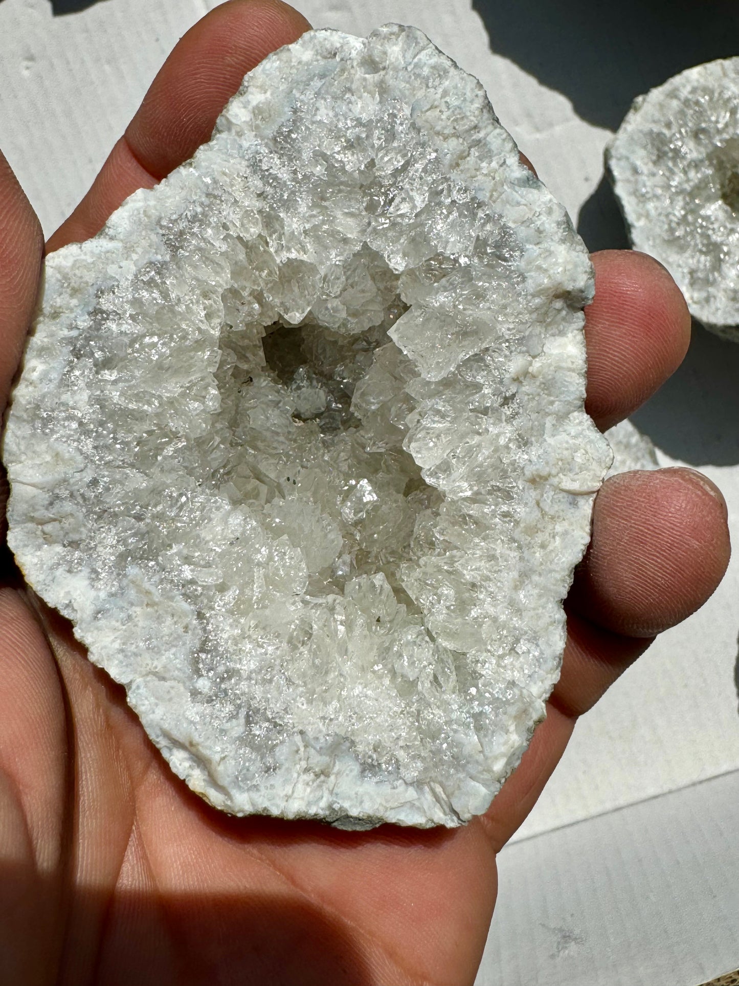 8pc, Half Keokuk Geodes.