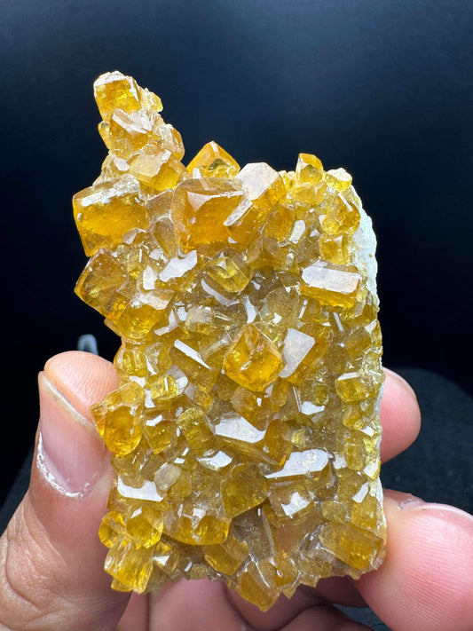 Yellow Barite on White Matrix.