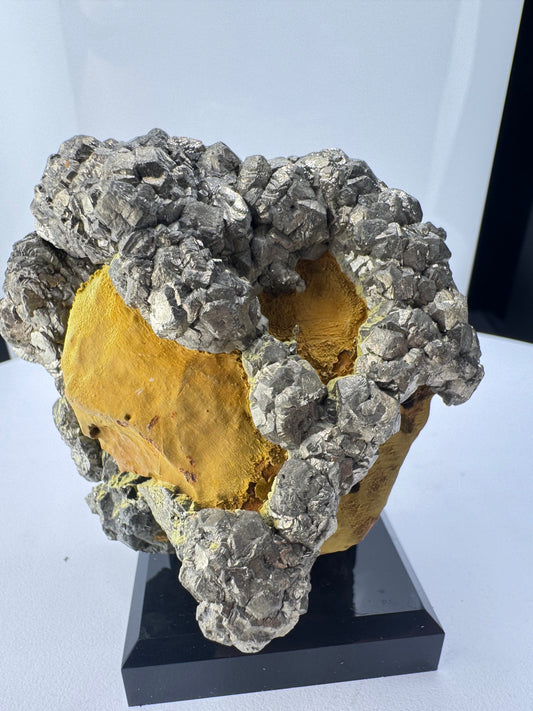 Pyrite on Limonite Matrix - Kharan, Baluchistan Province, Pakistan.  (Heart Shape)