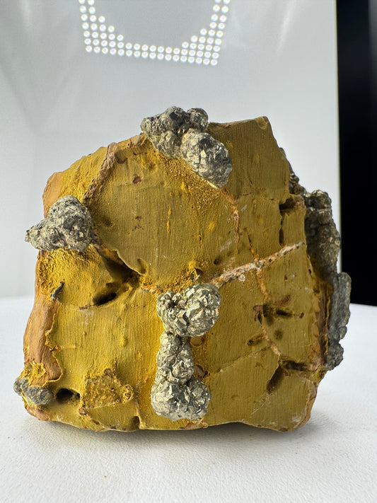 Pyrite on Limonite Matrix - Kharan, Baluchistan Province, Pakistan.
